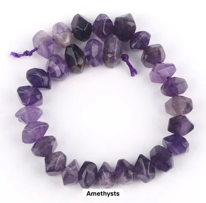 GB03 Natural Faceted Irregular stone bead - Natural Gemstone Bead ( 1 pc ) AAA Quality