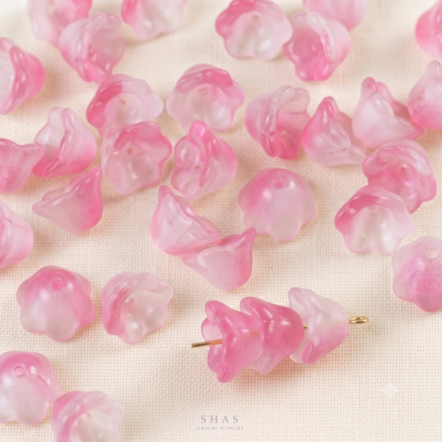 GB11 Floral Glass Bead ( 1 pc ) Lampwork Bead