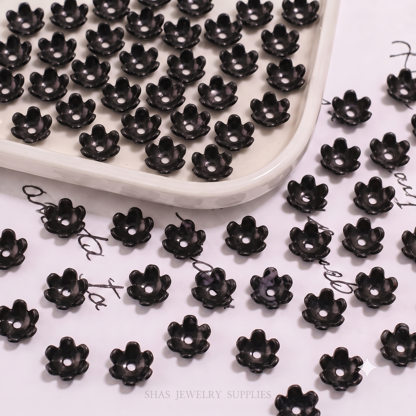 AB11 Small Flower Tori Acrylic Bead ( 1 pc )