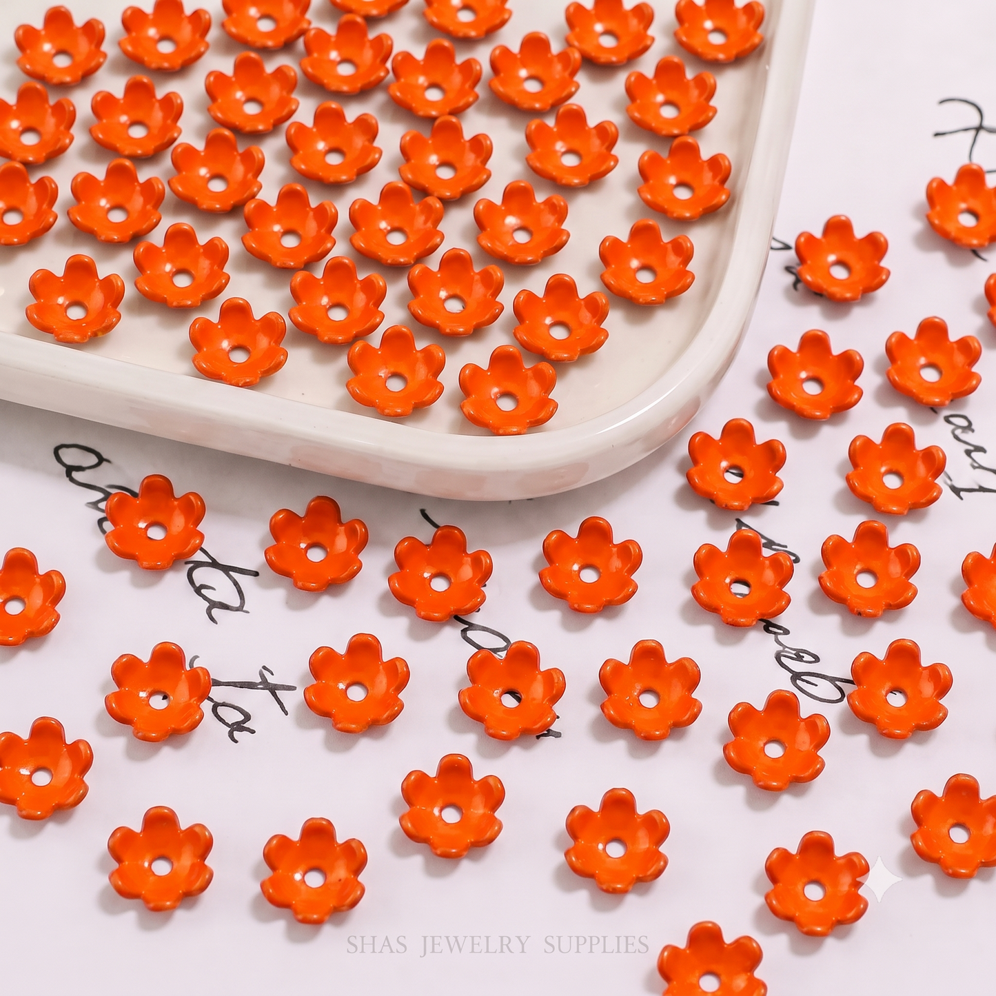 AB11 Small Flower Tori Acrylic Bead ( 1 pc )
