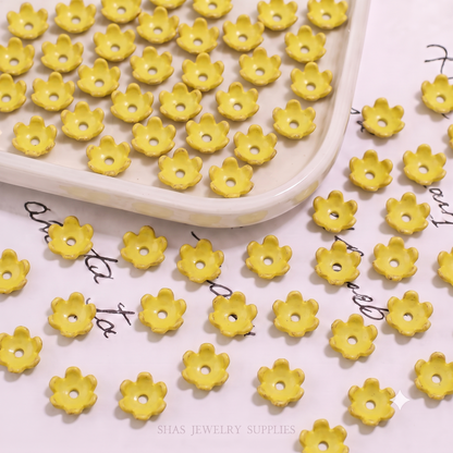 AB11 Small Flower Tori Acrylic Bead ( 1 pc )