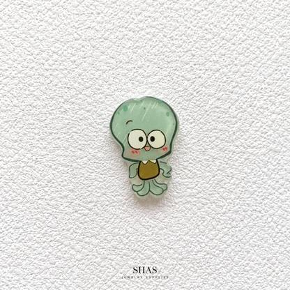 AB117Q Squidward Acrylic Cabochon ( 1 pc )