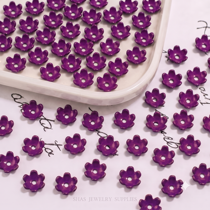 AB11 Small Flower Tori Acrylic Bead ( 1 pc )