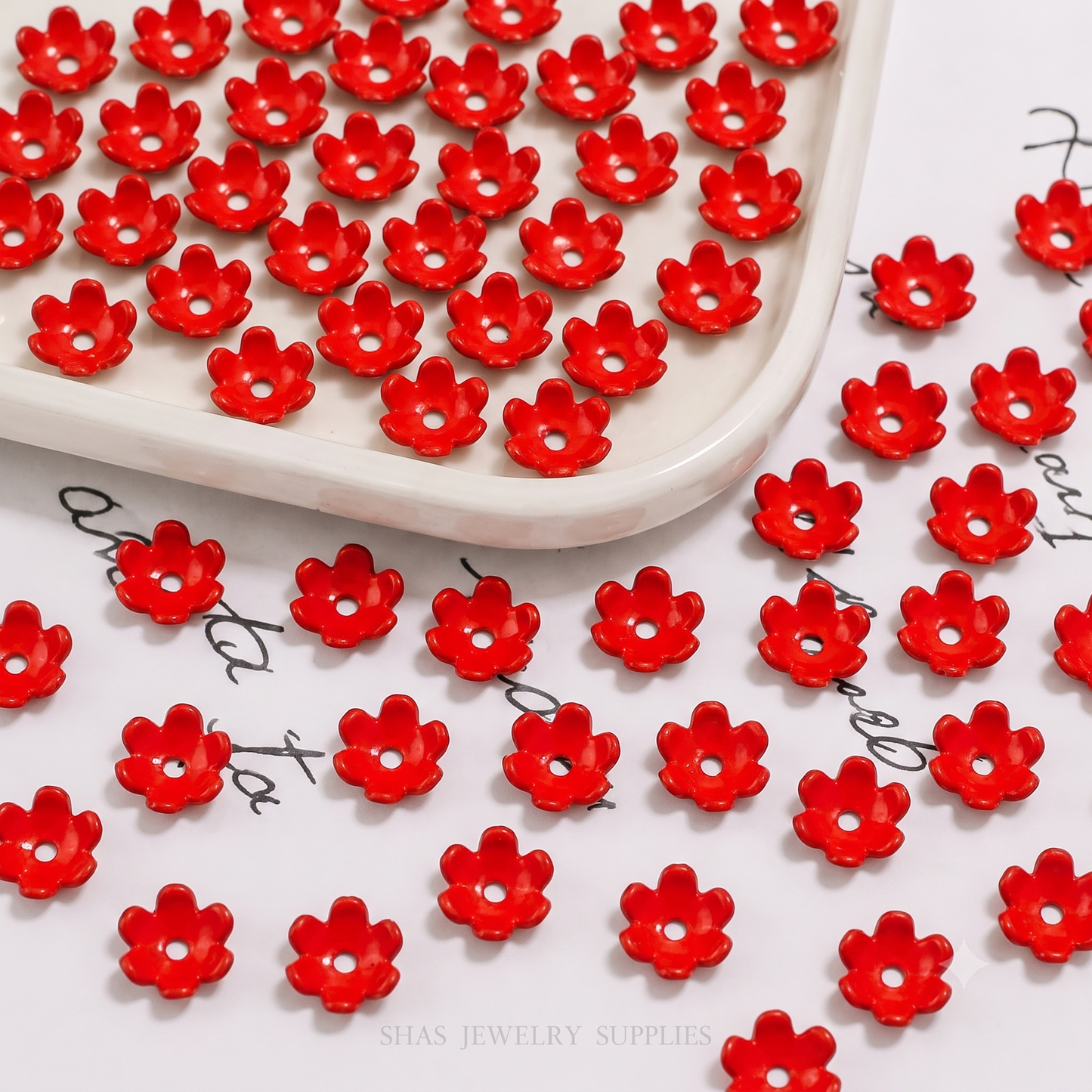 AB11 Small Flower Tori Acrylic Bead ( 1 pc )