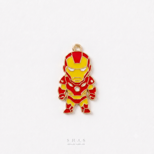 EC04P Iron Man Enamel Charm ( 1 pc ) High Quality Shine