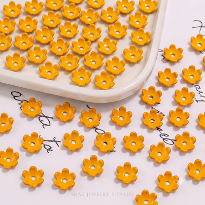 AB11 Small Flower Tori Acrylic Bead ( 1 pc )