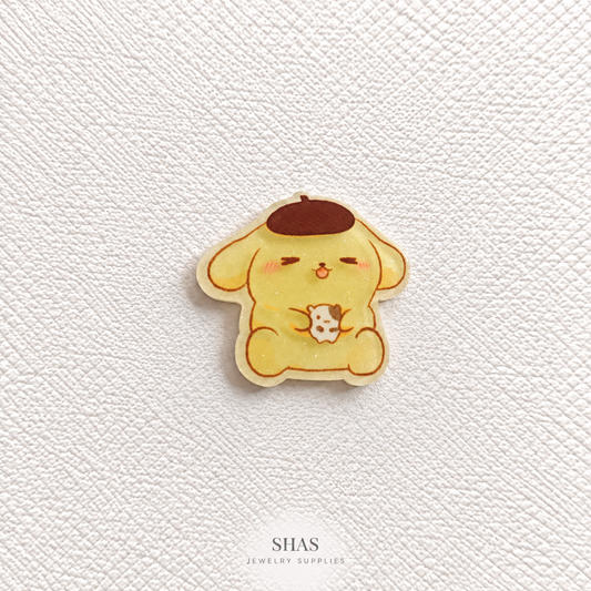 AB118B Pompompurin Sanrio Acrylic Cabochon ( 1 pc )