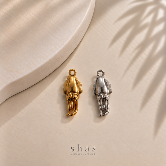 SC22V Squid Charm ( 1 pc ) PVD Plated
