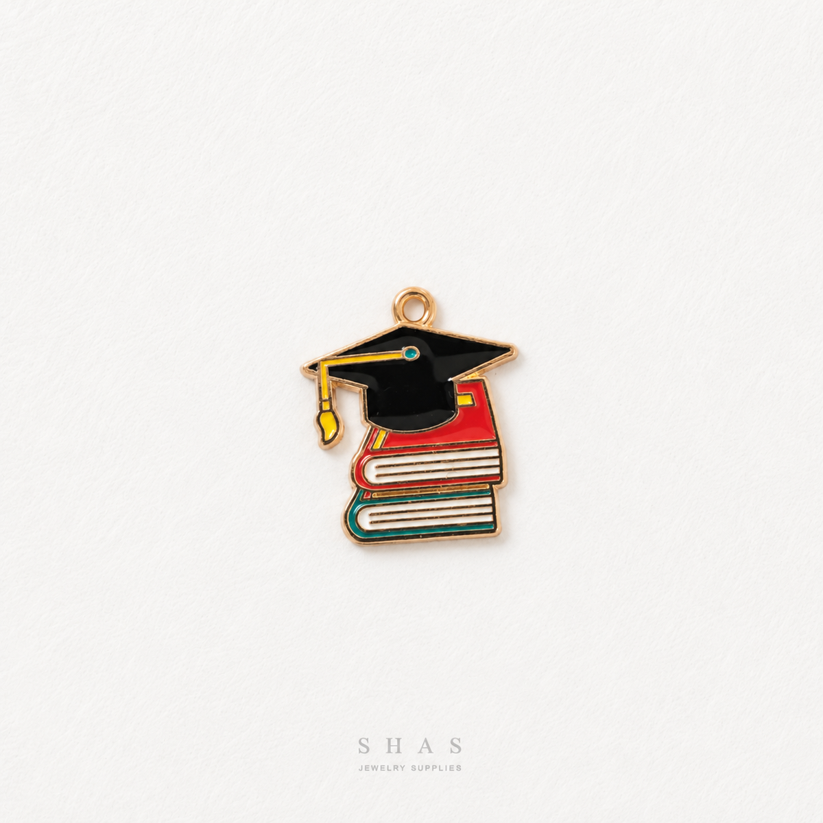 EC09K Graduation Books Enamel Charm ( 1 pc ) High Quality Shine