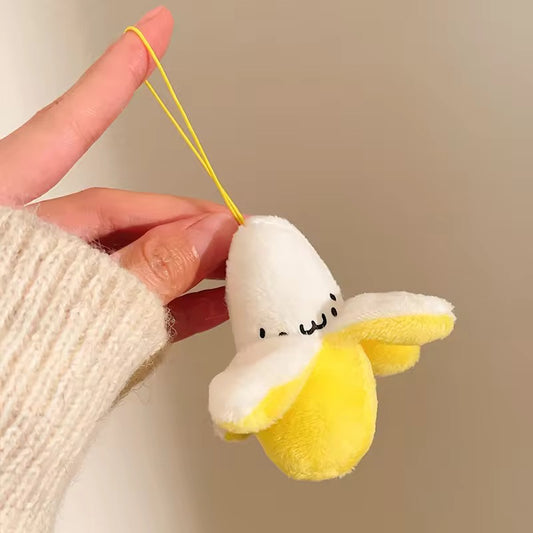 PK 128 Banana 3D Plush Toy Keychain ( 1 pc ) Imported Premium Quality