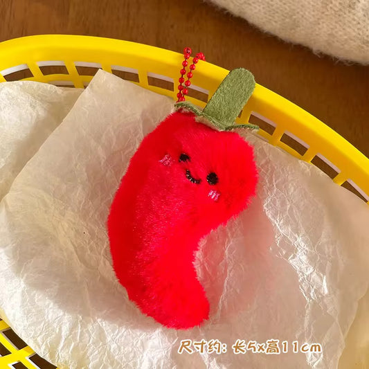 PK 131 Chilli 3D Plush Toy Keychain ( 1 pc ) Imported Premium Quality
