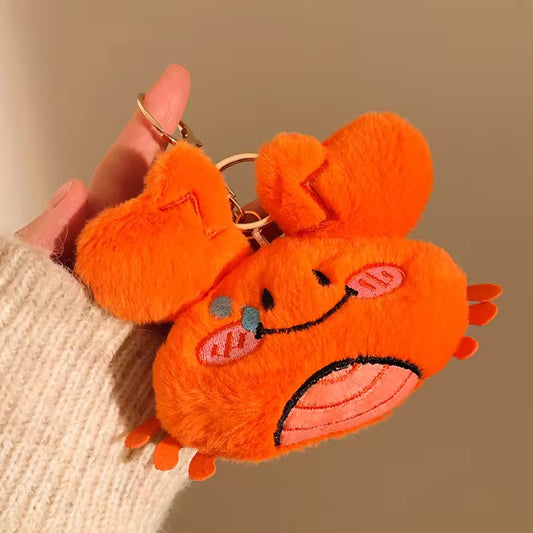 PK 134 Crab 3D Plush Toy Keychain ( 1 pc ) Imported Premium Quality