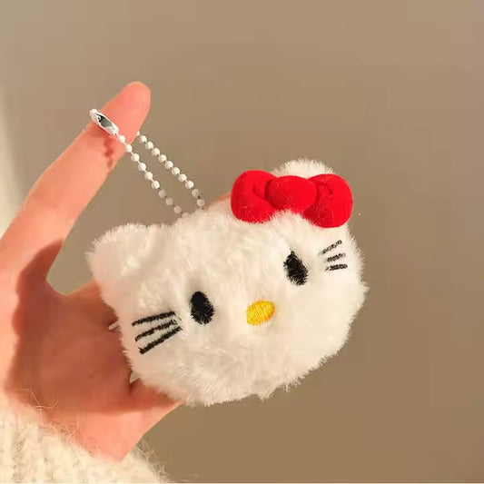 PK 132 Bow Kitty 3D Plush Toy Keychain ( 1 pc ) Imported Premium Quality