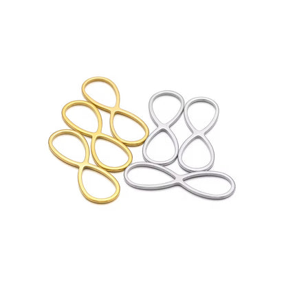 SS 2563 Infinity Bezel silver charm steel plated stainless steel ( 1 piece ) Anti tarnish