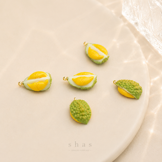 GPC15B Durian Fruit charm ( 1 pc ) Anti tarnish