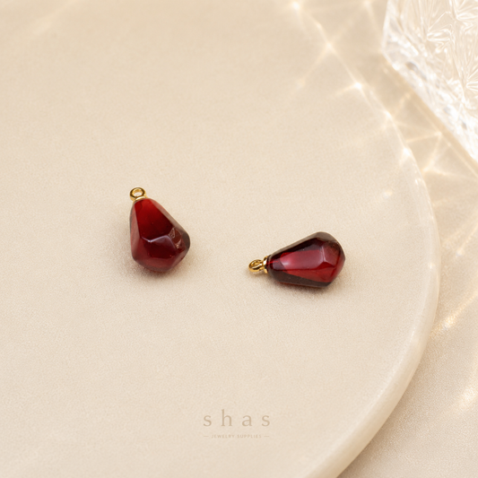 GPC15C pomegranate charm ( 1 pc ) Anti tarnish