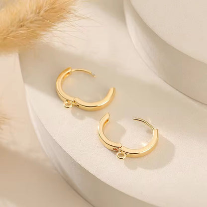 SS 3215 Thick Hoop 18k gold plated( 2 pc ) Anti tarnish