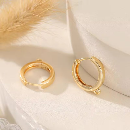 SS 3215 Thick Hoop 18k gold plated( 2 pc ) Anti tarnish