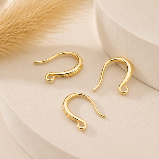 SS 3220 Hook 18k gold plated ( 2 pc ) Anti tarnish
