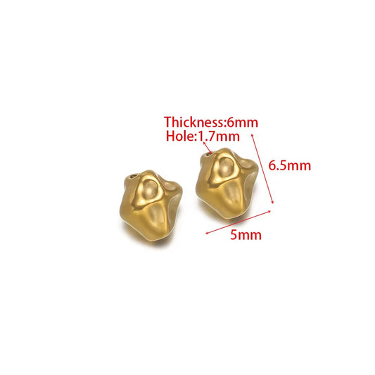 SS 3222 Baroque Spacer bead 18k Gold PVD plated 316 Stainless steel ( 1 pc ) Anti tarnish