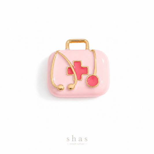 PC02I Doctor Kit 3D Statement Charm - PVD plated ( 1 pc ) Premium Collectible | Anti tarnish