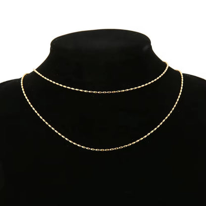 CN 424 Bead Chain 18K Gold PVD 316 Stainless steel ( 1 feet ) Anti tarnish