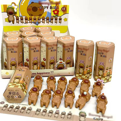 AS 06 Capybara Anime PVC hippers ( 1 pc ) Secret blind box