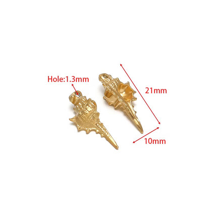 SC17Q Conch charm ( 1 pc ) 18k Gold PVD
