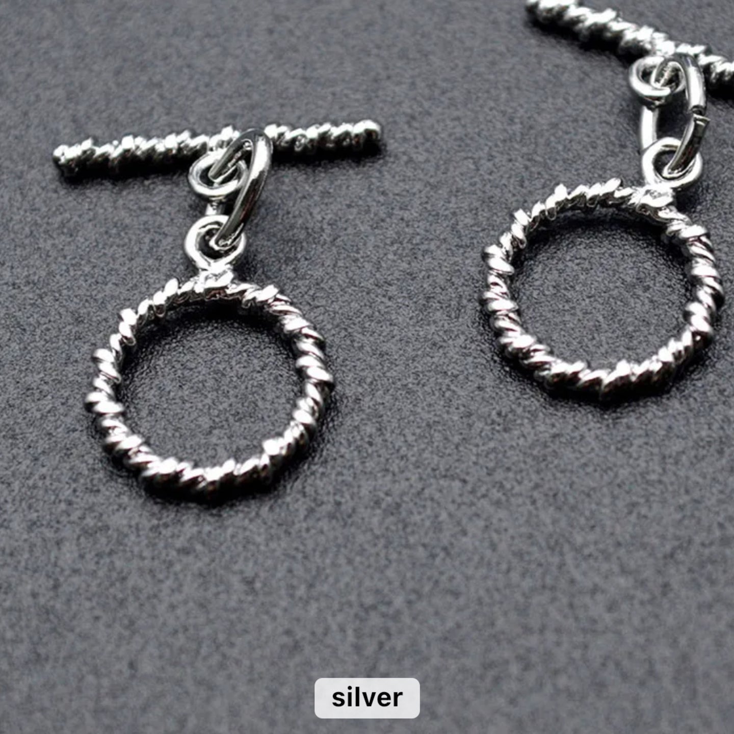SP 829 Silver plated OT Toggle clasp ( 1 pc ) Anti tarnish