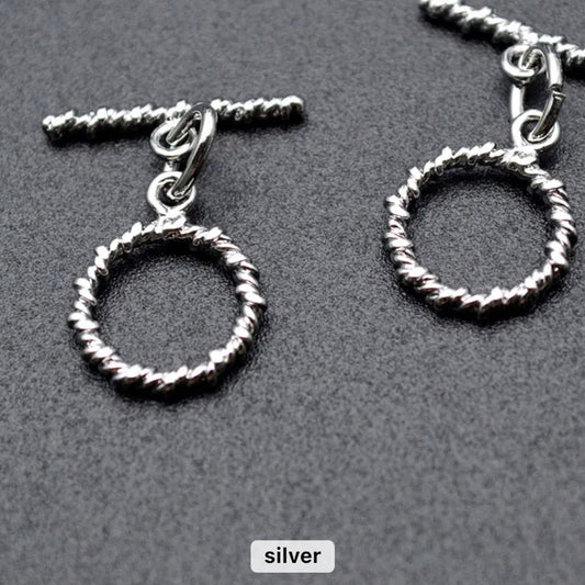 SP 829 Silver plated OT Toggle clasp ( 1 pc ) Anti tarnish