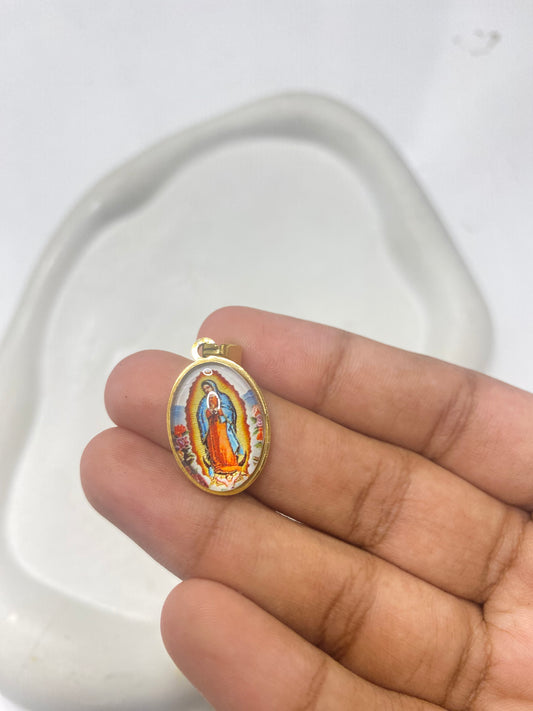 SS 2635 Jesus Enamel charm 18k Gold plated stainless steel ( 1 piece ) Anti tarnish