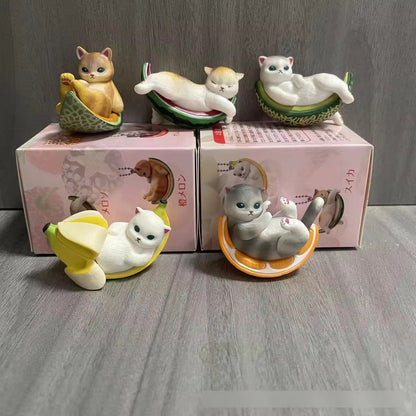 Mofusand shark cat fruit Blind box figurines ( 1 pc ) Secret blind box