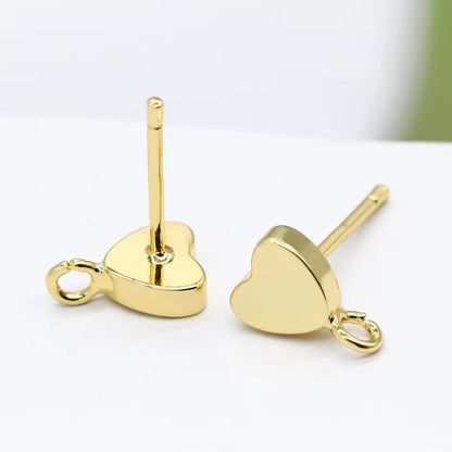 GP 2611 Heart Stud 14k gold plated ( 2 pc ) anti tarnish