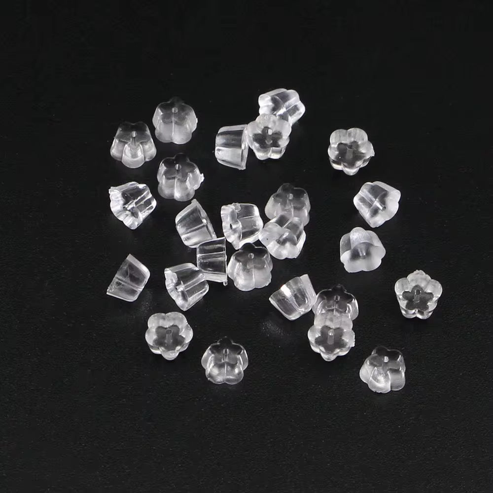 SS 1248 Floral Silicone stopper ( 2 pc ) Stud back