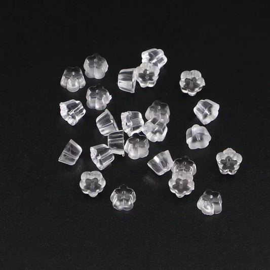 SS 1248 Floral Silicone stopper ( 2 pc ) Stud back