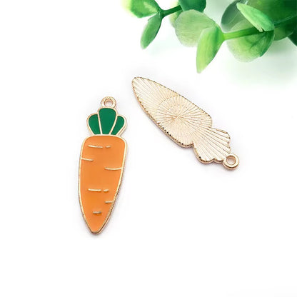 SS 1253 Carrot Fruit enamel charm ( 1 pc ) High quality shine ( 33:11 mm )