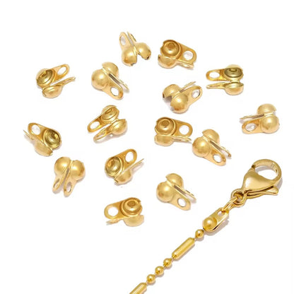 SS 2777 Calotte Crimp bead 18k gold PVD 316 Stainless steel ( 1 pc ) Anti tarnish