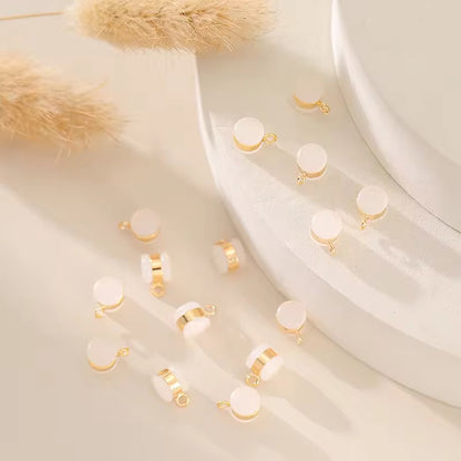 SS 1301 Silicone Stopper with Loop - Gold plated ( 1 pc ) Anti tarnish