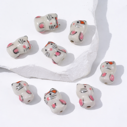PCB20 Animal Ceramic Bead ( 1 pc ) Porcelian Ceramic ( 18:13 mm )