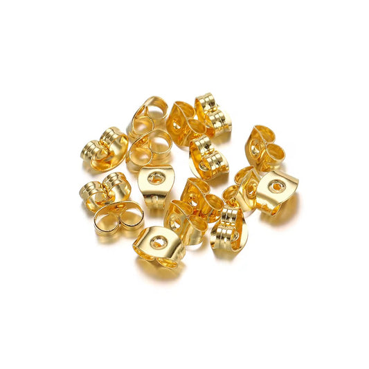 SS 2763 Ear stud Push Back ( 1 pc ) PVD plated