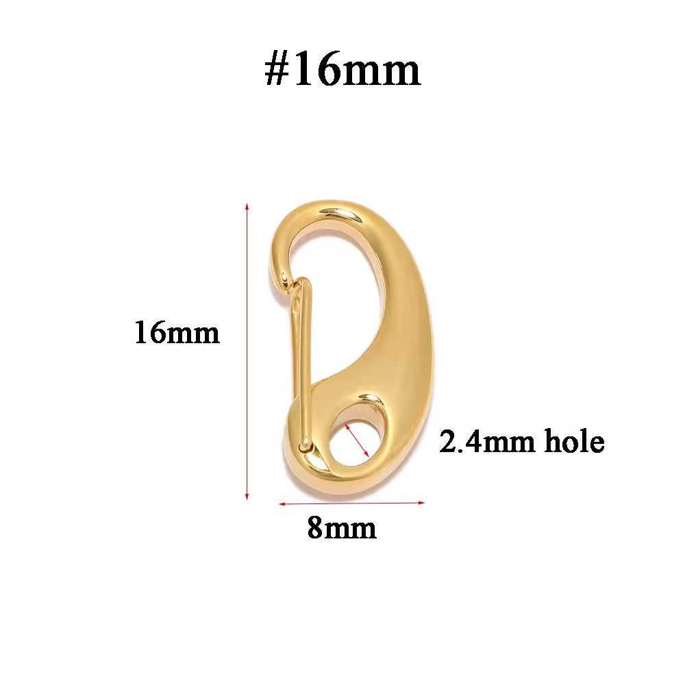 SS 3250 D Clasp ( 1 pc ) PVD plated