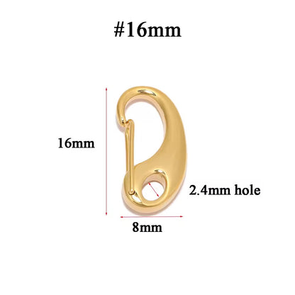 SS 3250 D Clasp ( 1 pc ) PVD plated
