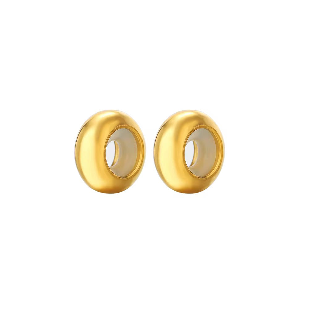 SS 3253 Rubber Bead Stopper ( 1 pc ) 18k Gold PVD