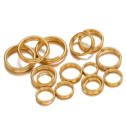 Double Loop Jumpring ( 1 pc ) 18k Gold PVD plated