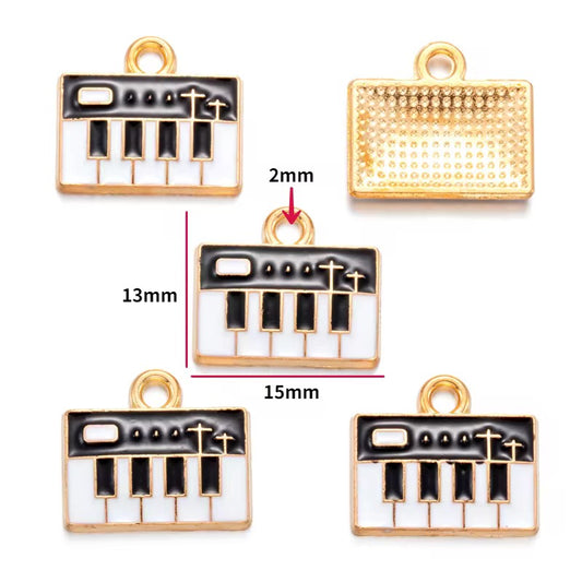 SS 2763 Keyboard Enamel Charm ( 1 pc )