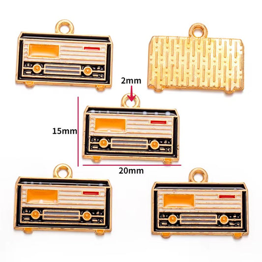 SS 2766 Radio Enamel Charm ( 1 pc )
