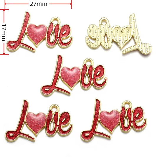 SS 2770 Love Enamel Charm ( 1 pc )