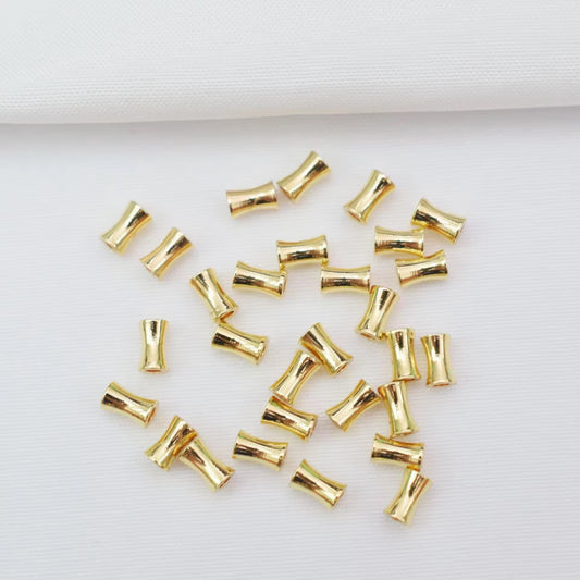 SS 1368 Tube Spacer bead 14K gold plated ( 1 pc ) Anti tarnish