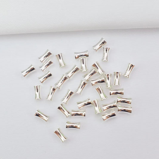 SS 2795 Tube Spacer bead Silver plated ( 1 pc ) Anti tarnish