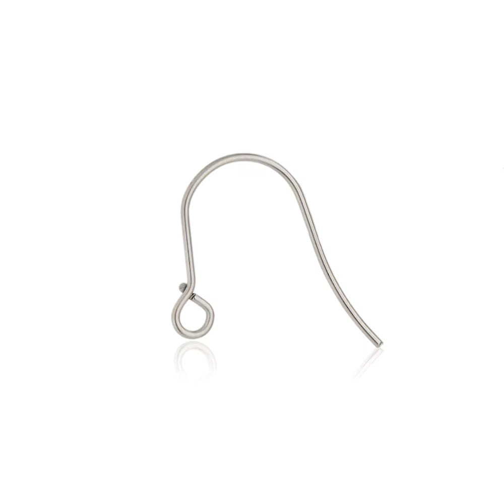 STS49 Simple Hook ( 2 pc ) Silver PVD